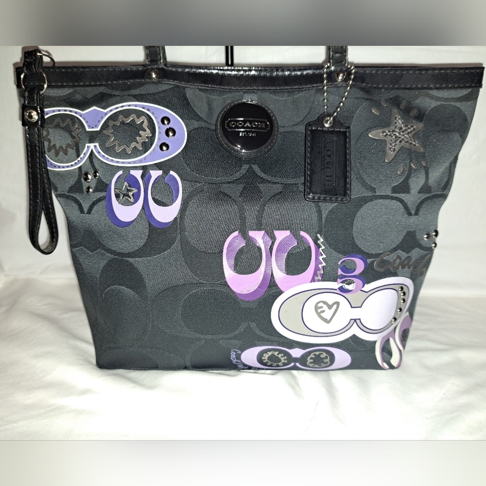Coach Daisy Pop Optic Signature Shoulder Bag And Wallet Set - Picture 2 of 16